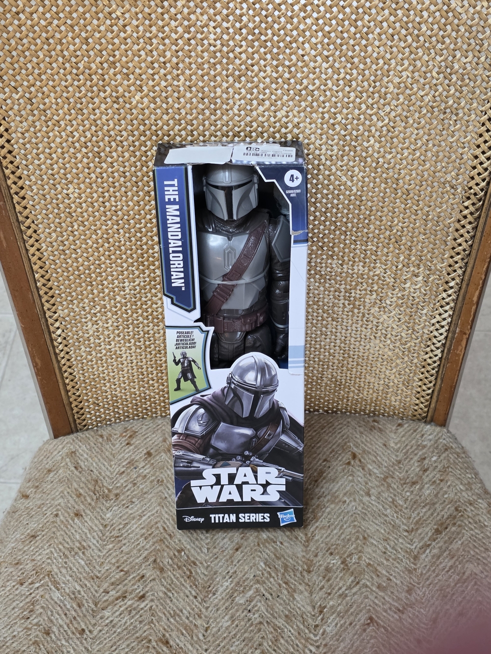Star Wars The Mandalorian Silver and Brown Action Figure Titan Series